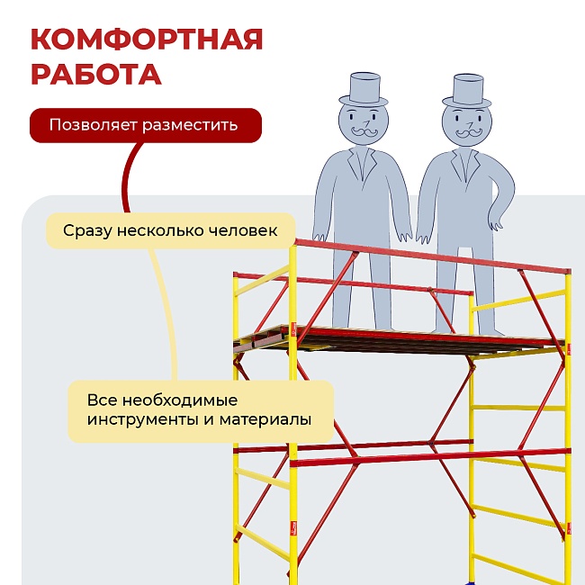 Вышка-тура Промышленник ВСЭ 1.2х2.0, 2.4 м ver. 2.0 фото 7