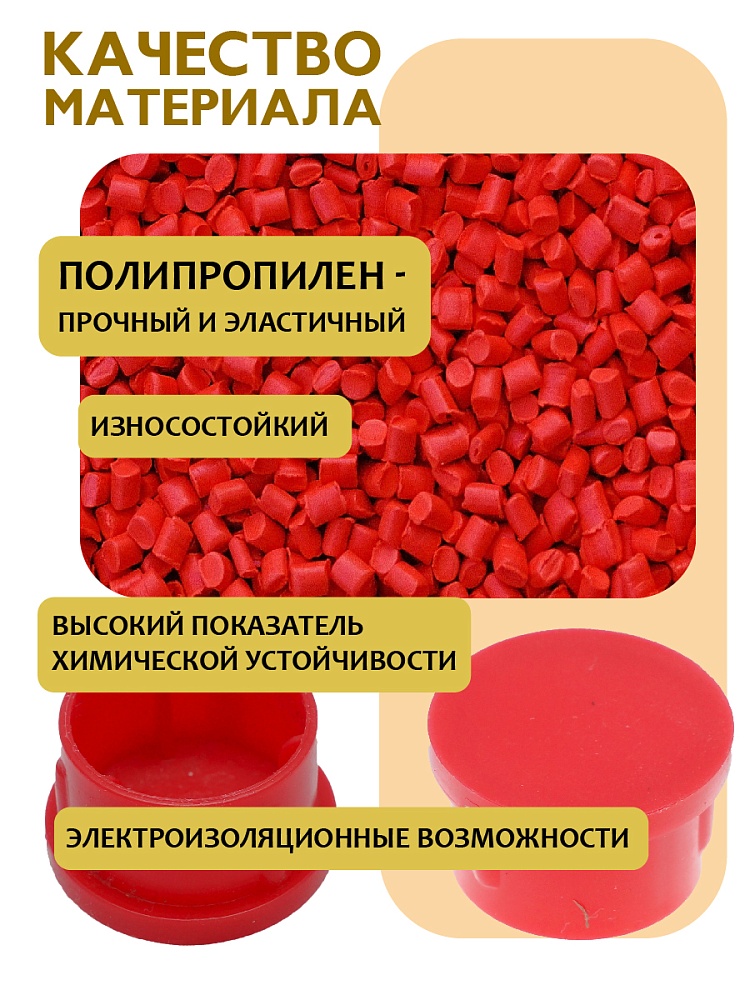 Фиксатор арматуры защитный колпачок Промышленник 16-18 мм 1000 шт. фото 3