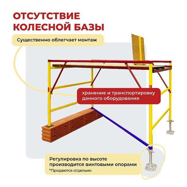 Вышка-тура Промышленник ВСЭ 1.2х2.0, 1.2 м ver. 2.0 фото 4