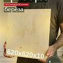 Фанера Промышленник 620х620х10мм, береза, упаковка 1 шт фото 1