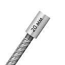 Муфта с цилиндрической резьбой для стыковки арматуры 20 мм фото 1